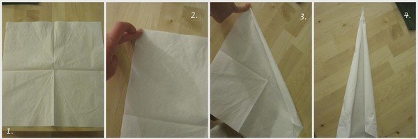 Как да подгънем салфетките си